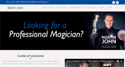 Desktop Screenshot of martinjohnmagic.com